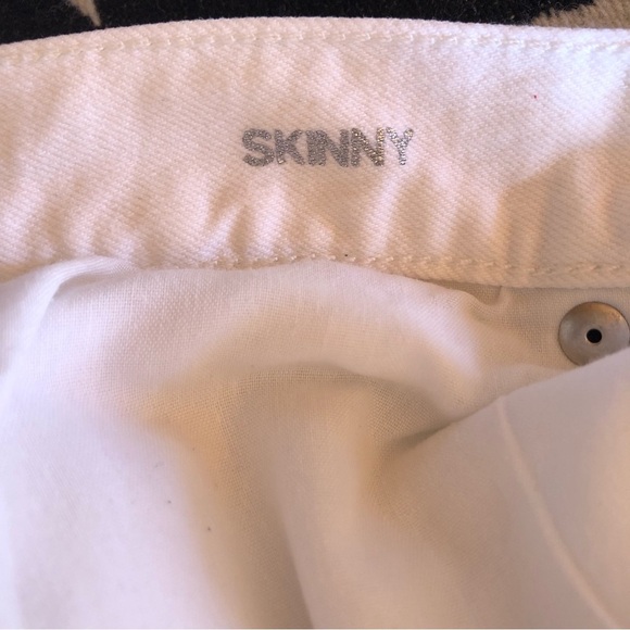 Micheal Kors white skinny jeans low rise stretch size 6 - Picture 6 of 8